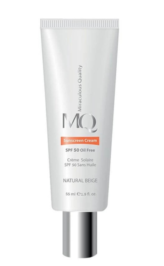 کرم ضد آفتاب رنگی فاقد چربی ام کیو SPF50"