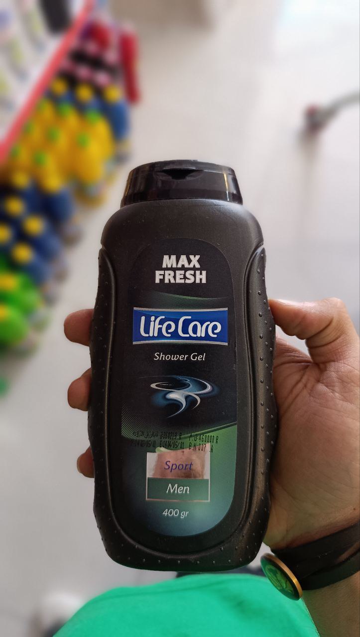 شامپو بدن مردانه لایف کر مدل sport حجم 400 میلی لیتر