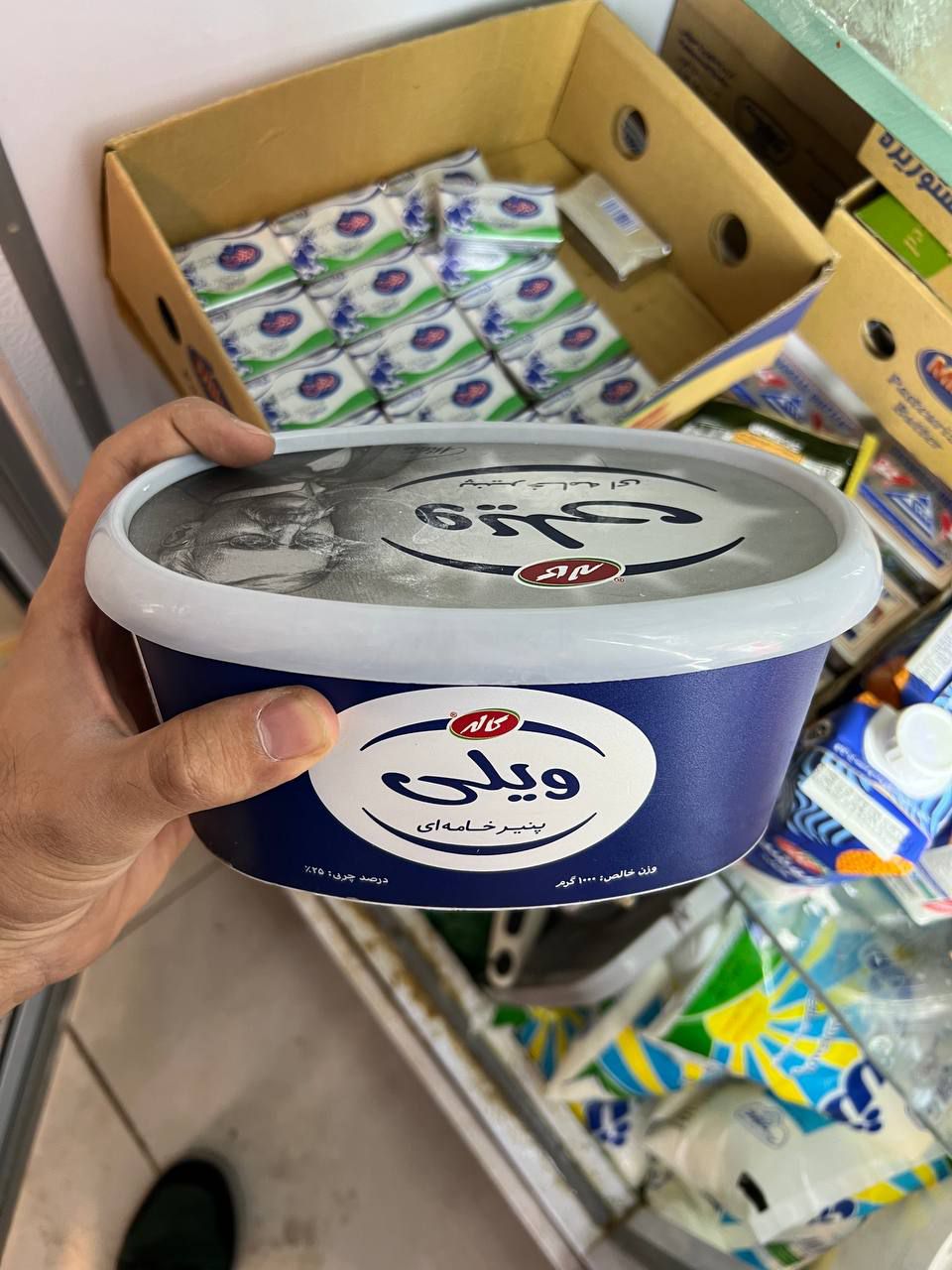 پنیر خامه ای ویلی کاله 1000 گرمی