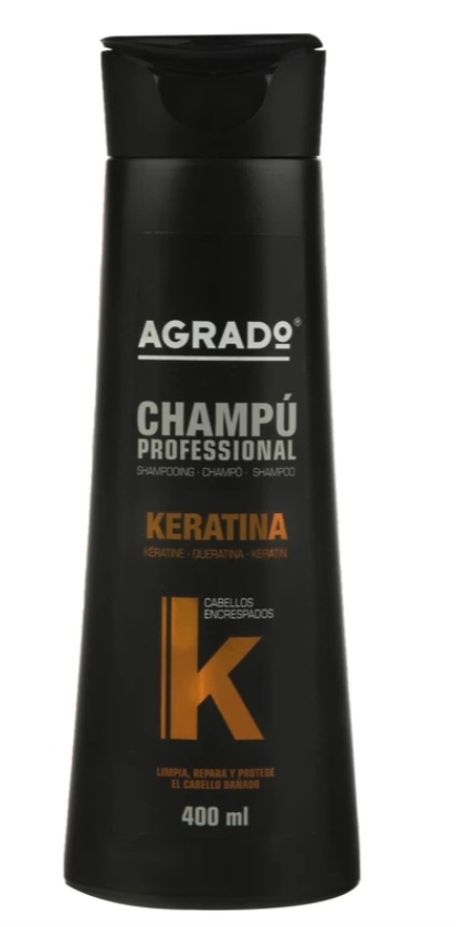 شامپو کراتینه آگرادو مدل KERATIN حجم 400 میلی لیتر