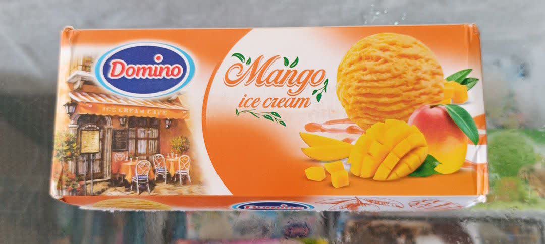 بستنی با طعم انبه دومینو