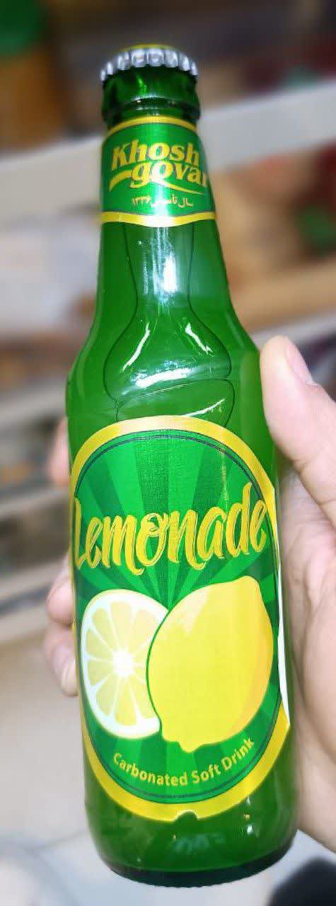 نوشابه لیموناد شیشه ای خوش گوار کوچک