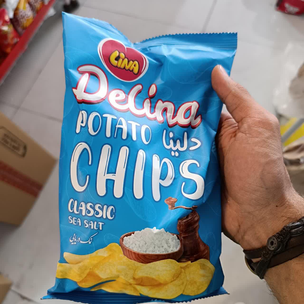 چیپس ساده نمکی لینا