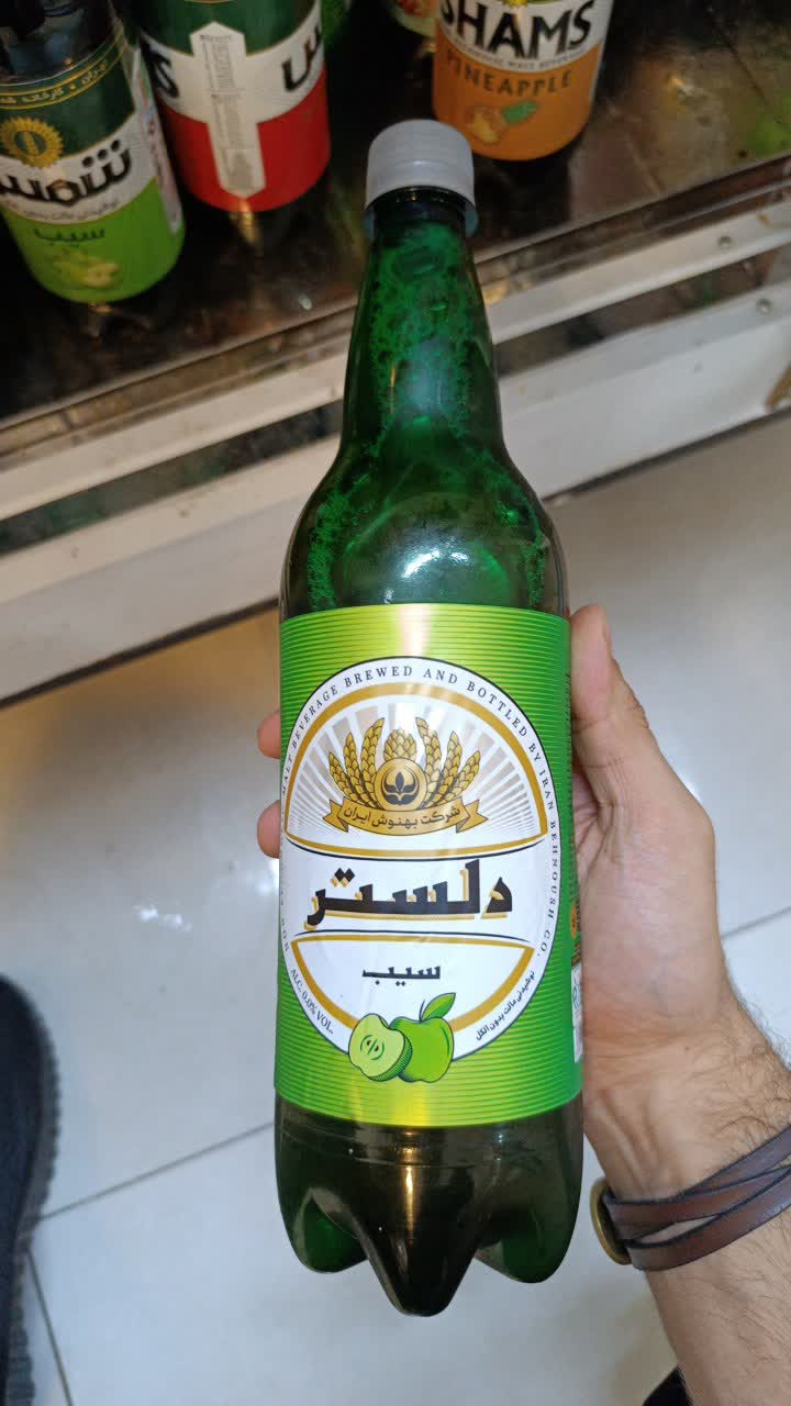 نوشیدنی گاز داردلستر سیب 1 لیتر