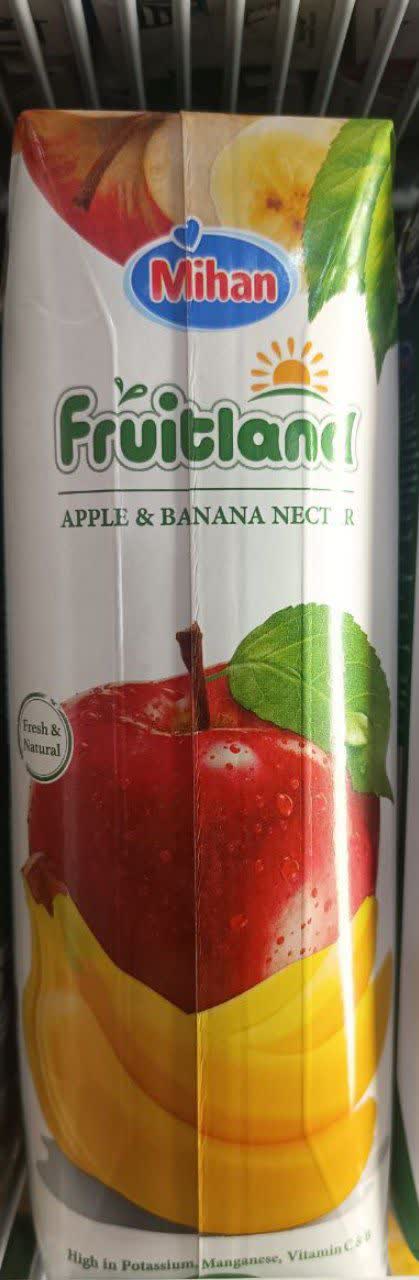 نکتار سیب و موز فروت لند میهن 1 لیتر