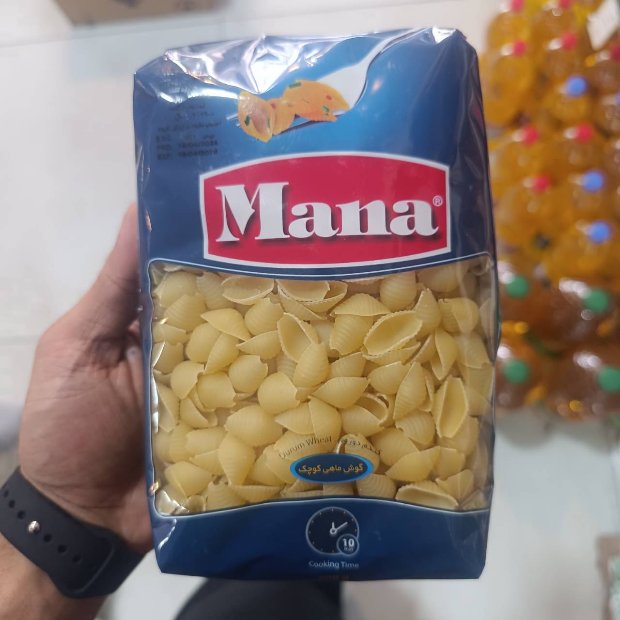 ماکارونی شکلی صدفی مانا