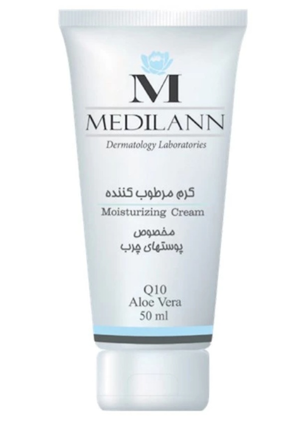 کرم مرطوب کننده مدیلن مناسب پوست چرب حجم 50 میلی لیتر