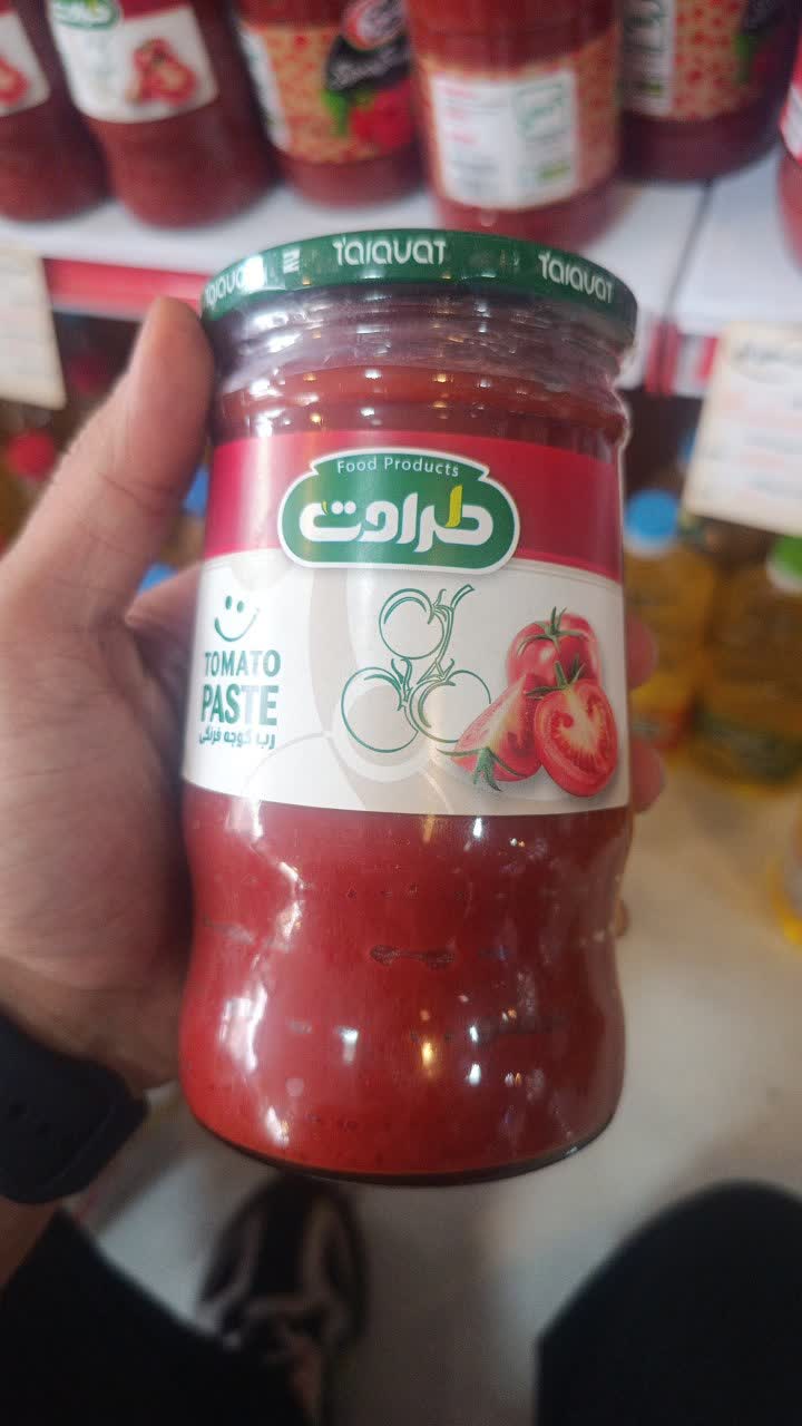 رب گوجه فرنگی طراوات شیشه ای