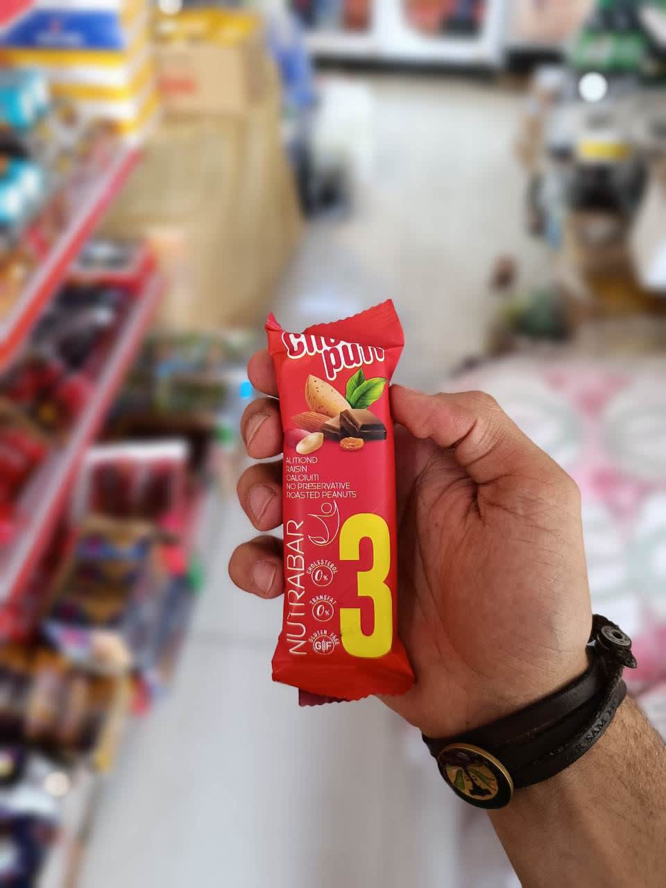 نوترابار روکش شکلات غلات چی پف ۳۵ گرمی