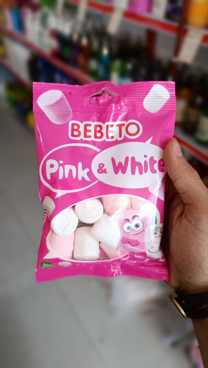 مارشمالو ببتو مدل Pink & White