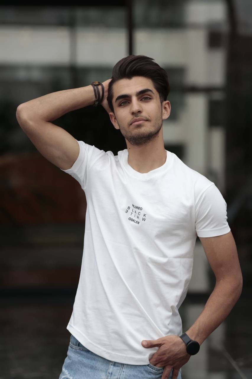 تیشرت یقه گرد پارچه خارجی