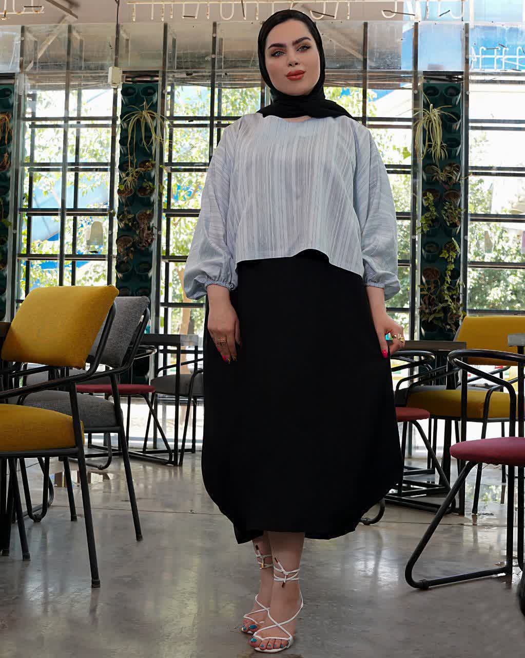 مانتو دوتیکه بهاره  رویه ۵۲ زیره۱۲۰ فری سایز