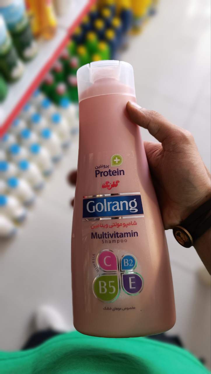 شامپو مولتی ویتامین مو خشک گلرنگ مدل Plus Protein حجم 400 میلی لیتر