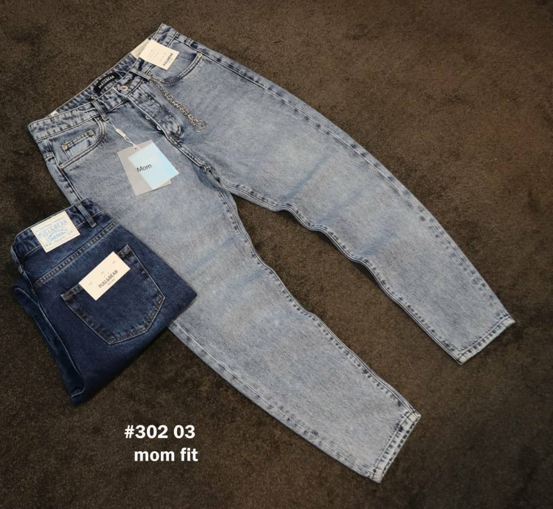 شلوار جین مام فیت مردانه