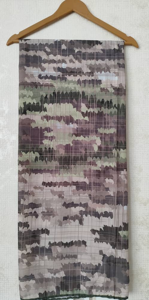 روسری عرض 140 نخی لبه دست دوز