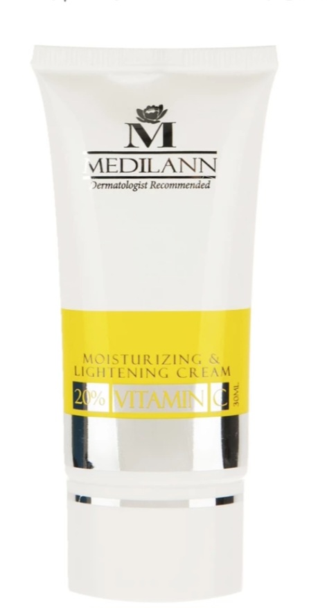 کرم مرطوب کننده و روشن کننده مدیلن مدل Vitamin C حجم 30 میلی لیتر