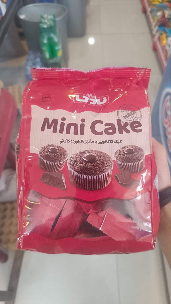 مینی کیک براونی با مغز کرم کاکائو نادی وزن 240 گرمی - 12 عدد
