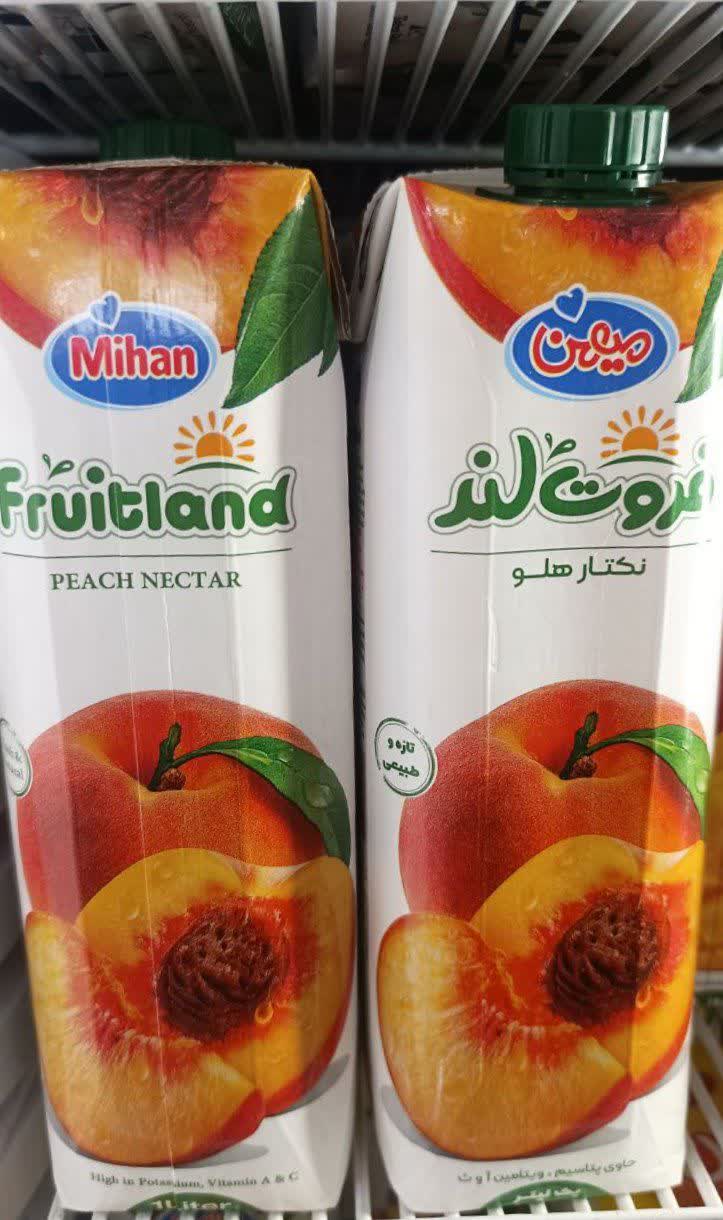 نکتار هلو فروت لند میهن 1 لیتر