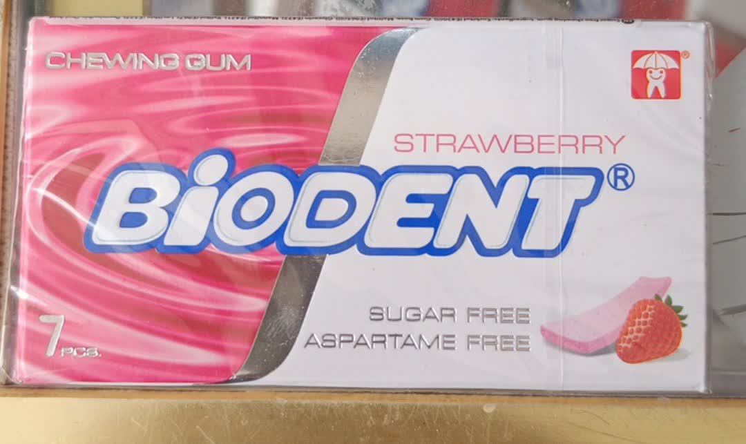 آدامس بایودنت توت فرنگی