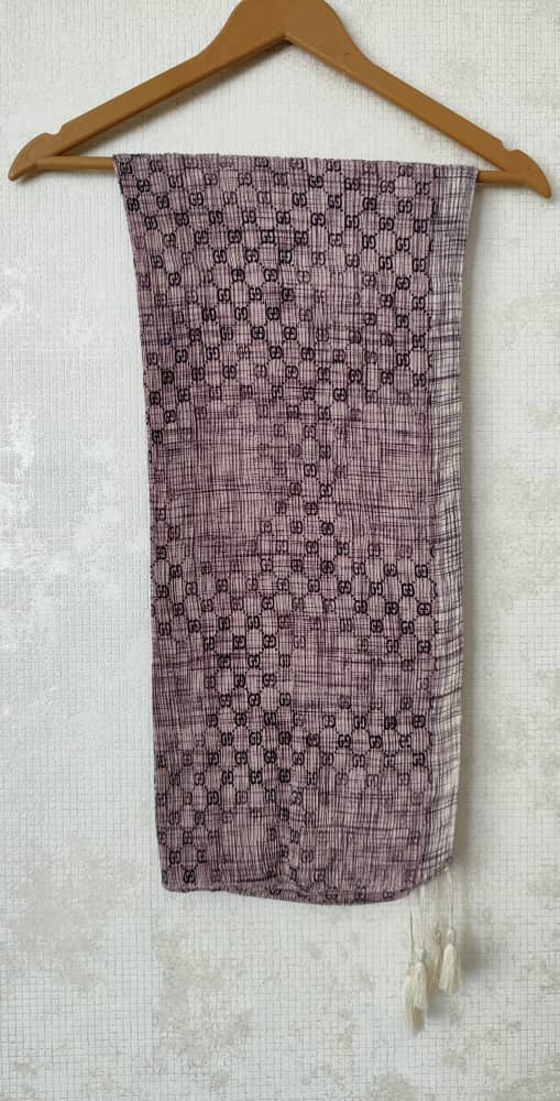 شال پلیسه برشکا جنس نخی