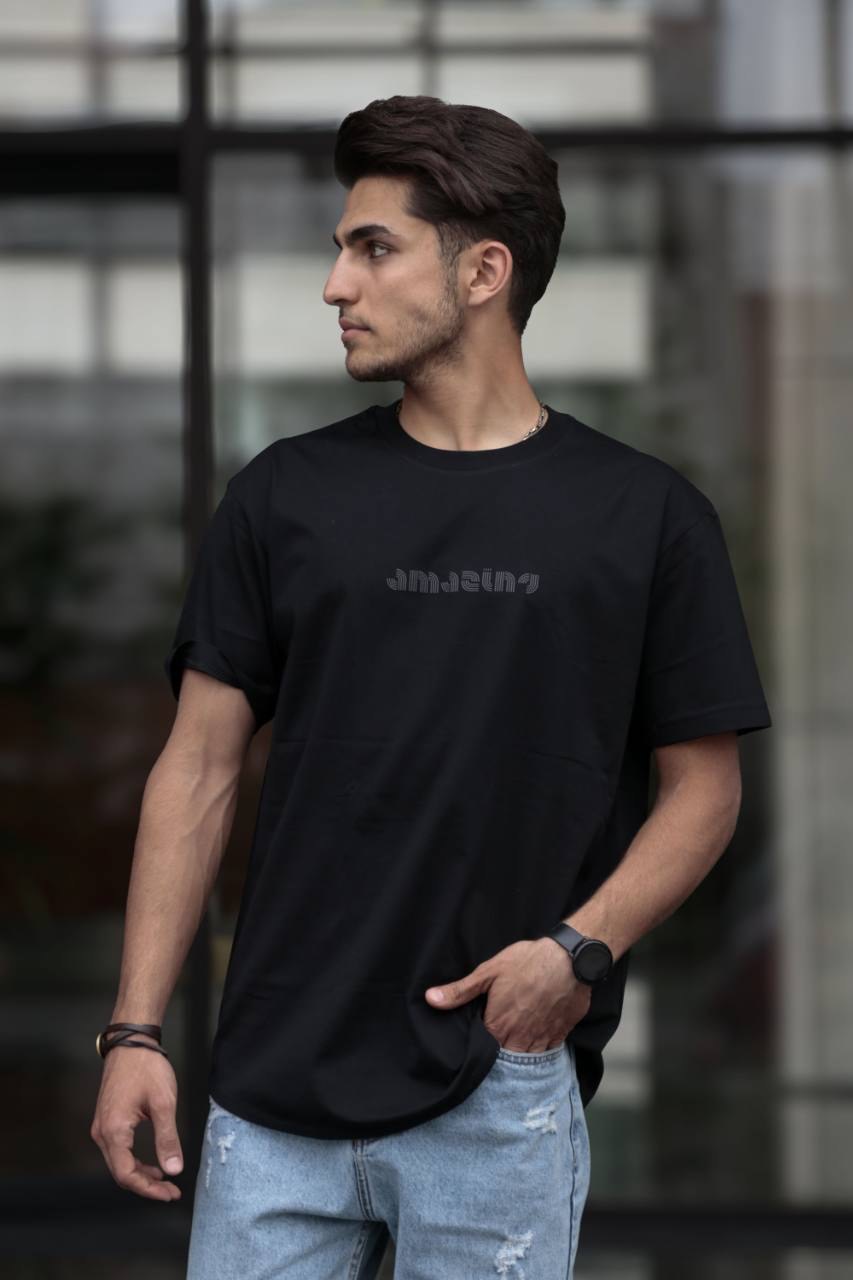 تیشرت یقه گرد پارچه خارجی