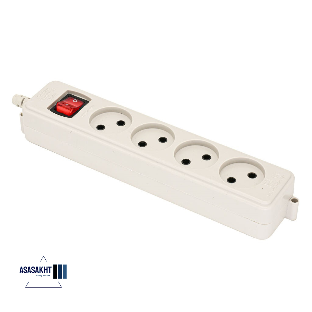 پریز 4 خانه بدون کابل