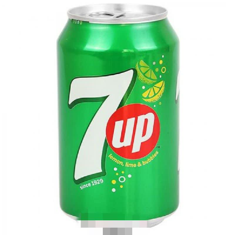 نوشابه قوطی 7up کوچک