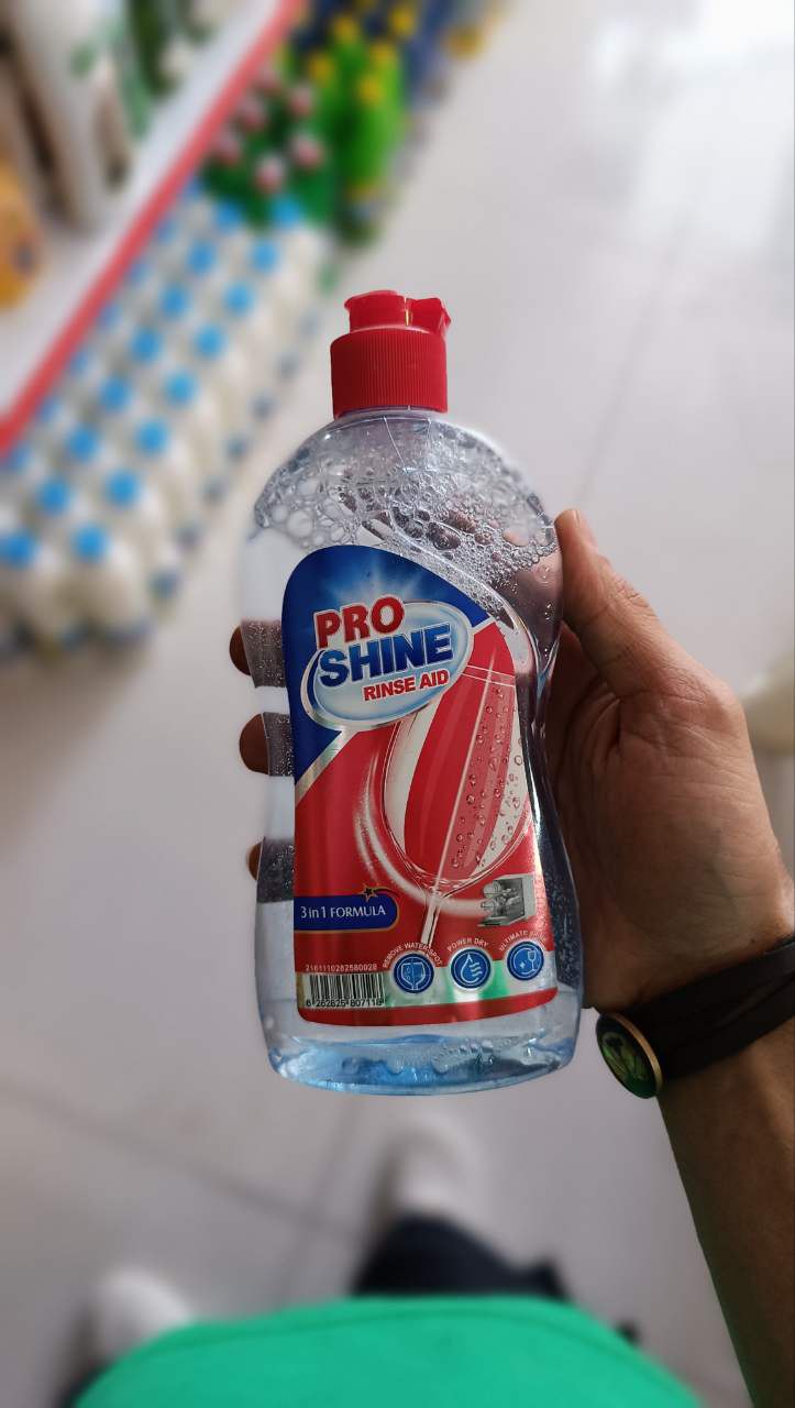 مایع جلادهنده ماشین ظرفشویی پروشاین مدل 3IN1 FORMULA