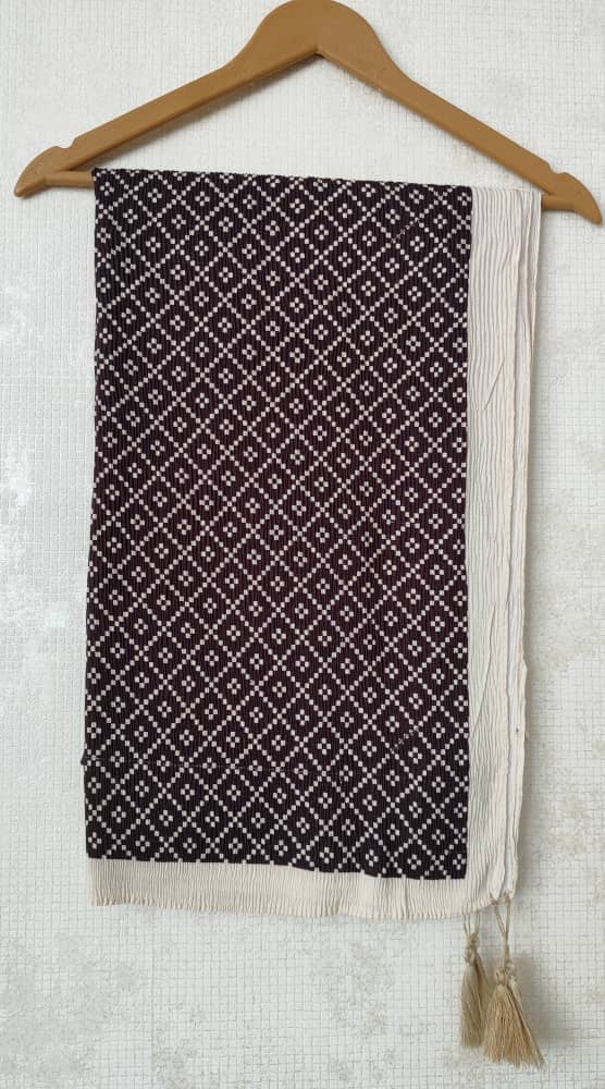 شال پلیسه برشکا جنس نخی