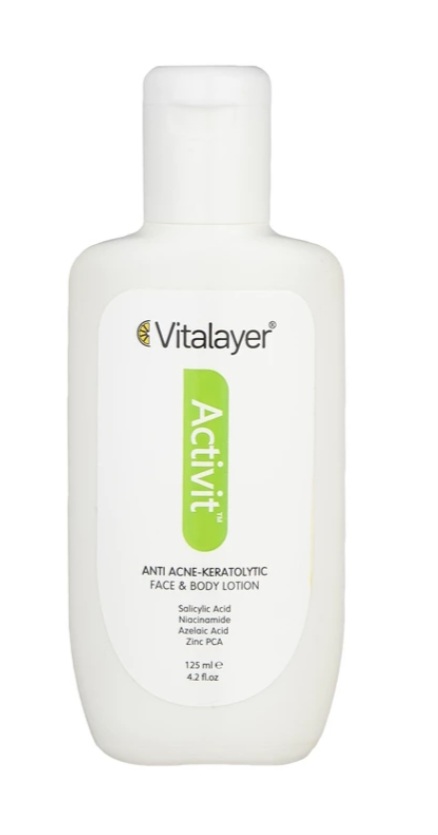 لوسیون ضد جوش و لایه بردار ویتالیر مدل اکتی ویت حجم 125 میلی لیتر