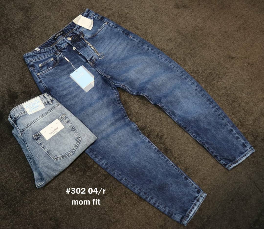 شلوار جین مام فیت مردانه