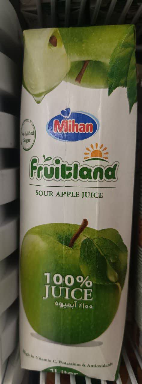 آب سیب ترش فروت لند میهن 1 لیتر