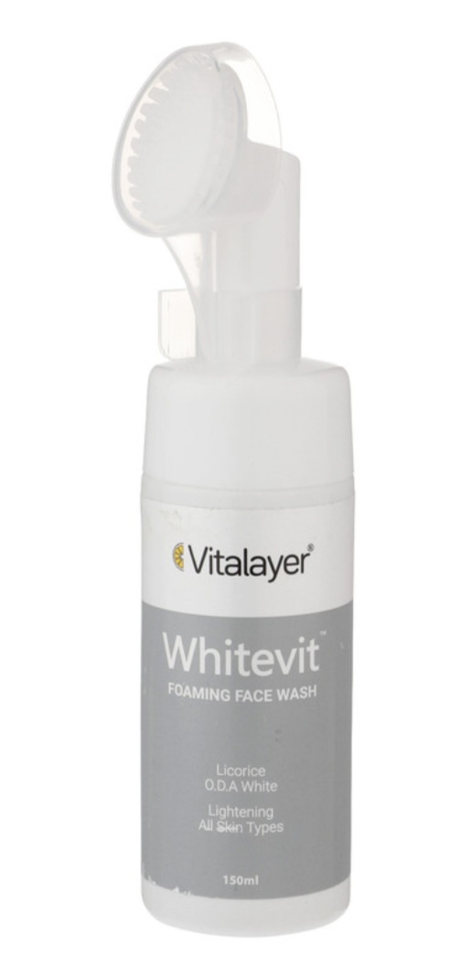 فوم شستشو صورت ویتالیر مدل وایت ویت حجم 150 میلی لیتر