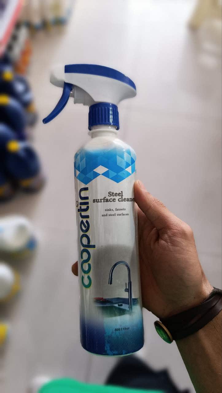 جرم گیر شیرآلات و سطوح استیل کوپرتین مدل 40004 حجم 500 میلی لیتر