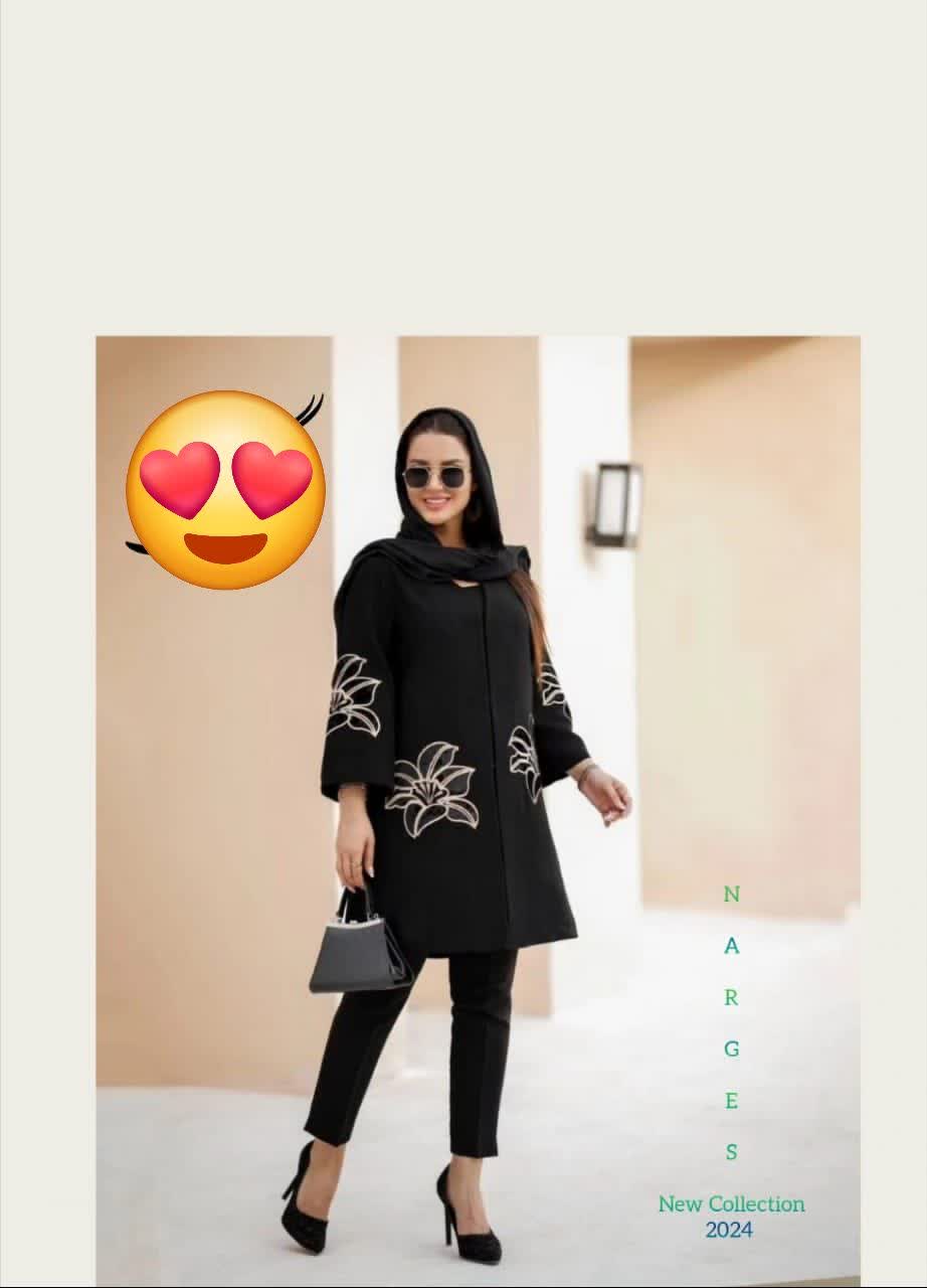 مانتو کوتاه جلوبسته  مازراتی فقط مشکی