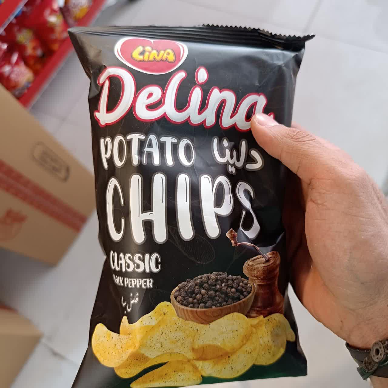 چیپس فلفل سیاه لینا