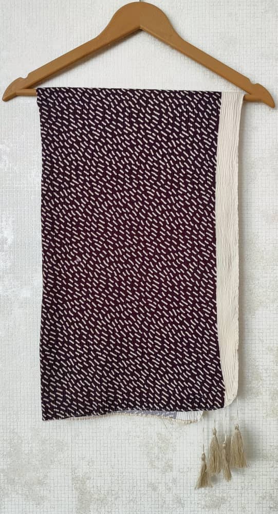 شال پلیسه برشکا جنس نخی