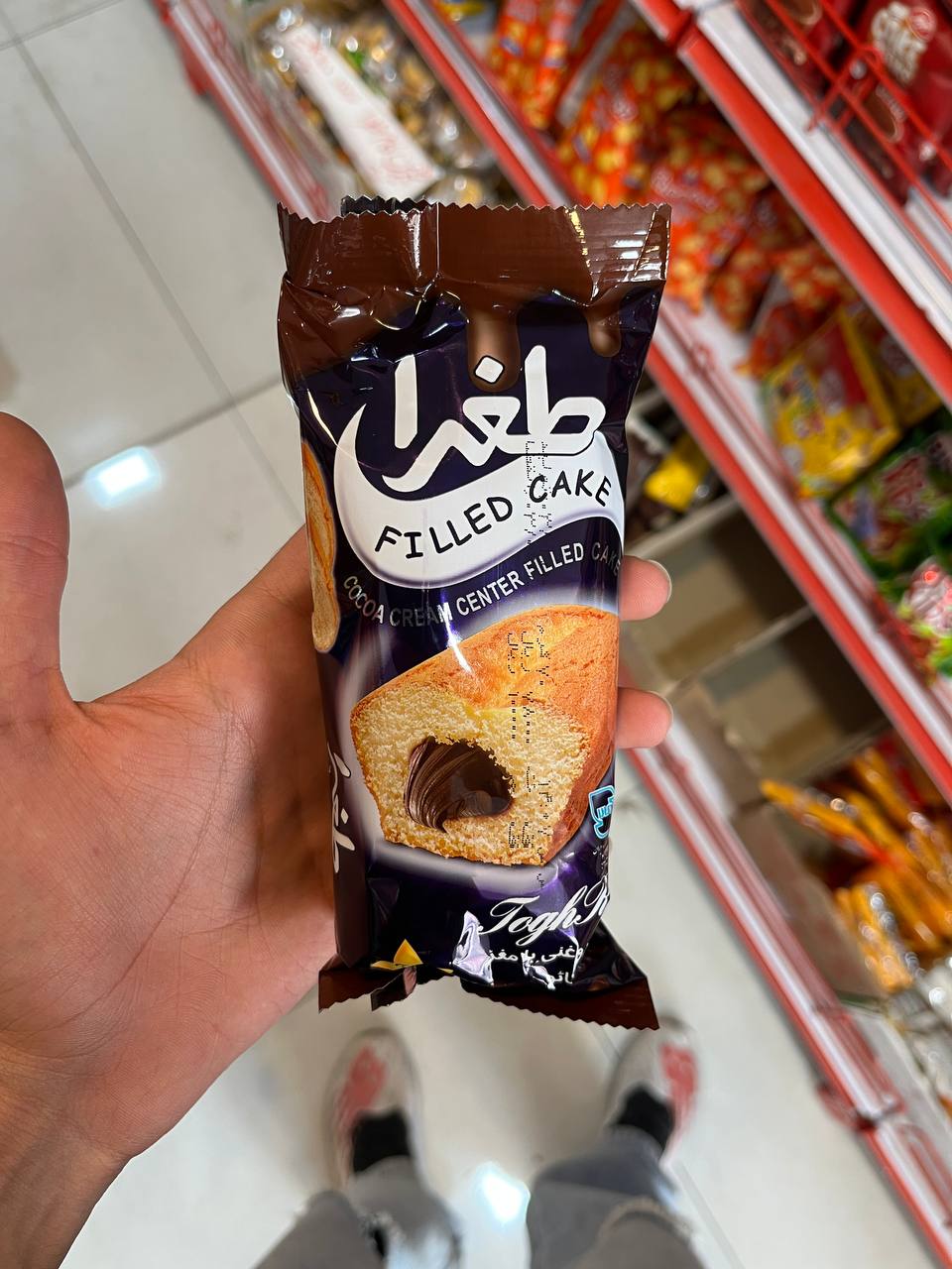 کیک طغرا با مغزی کاکائو